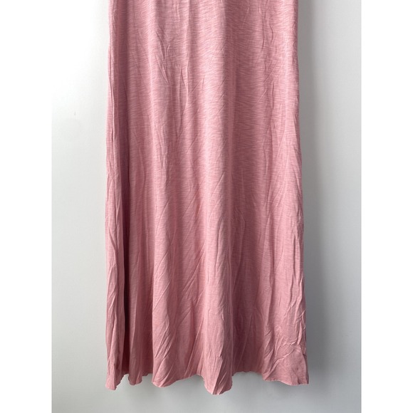 Soft‎ Surroundings Womens Rosanna Maxi Dress XL Rose Pink Sleeveless Ruffle Soft - Picture 5 of 11